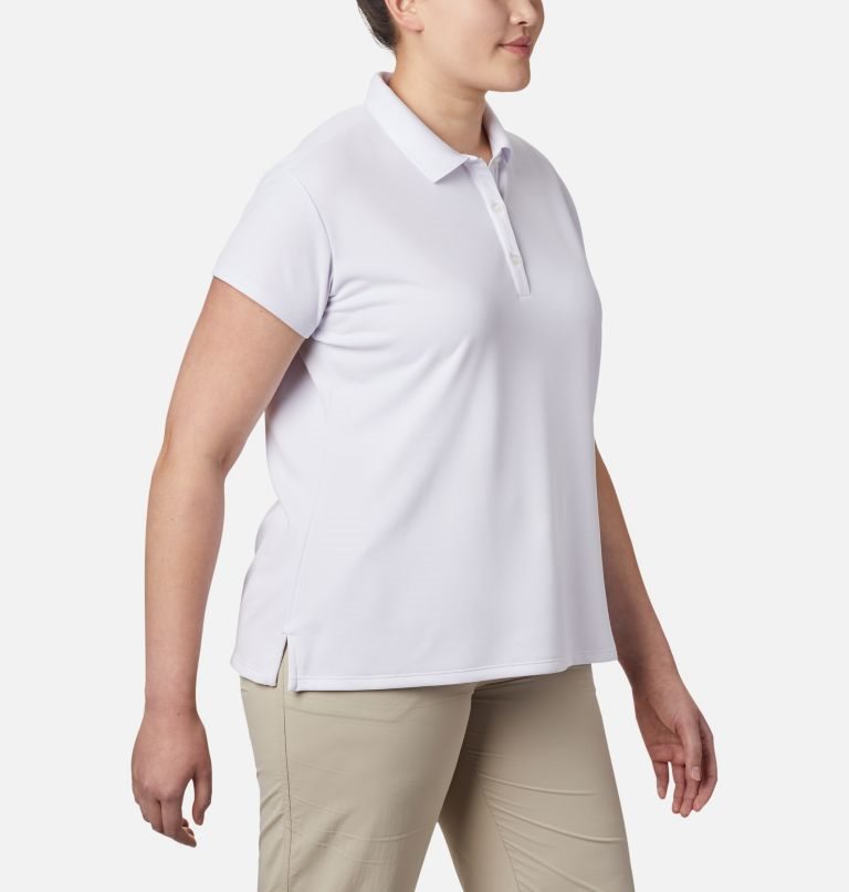 Tricouri Polo Columbia PFG Innisfree Scurte Sleeve Dama Albi | Plus Size YOMQ09Z78